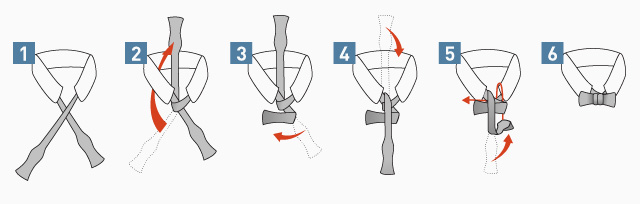 uniform ties how to tie a bow tie graph