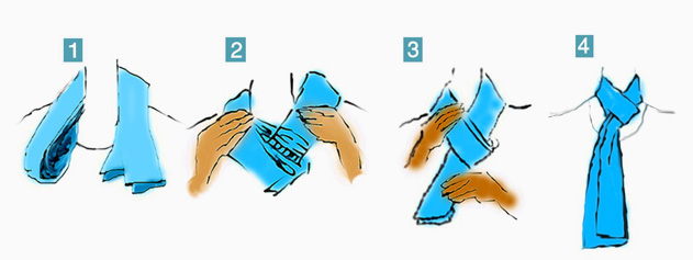 how to tie scarf. How to Tie Scarves: Casual