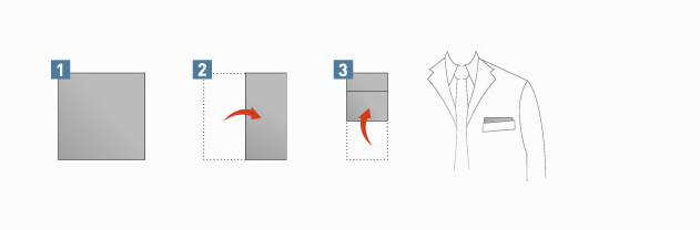 uniform ties classic flat pocket square fold